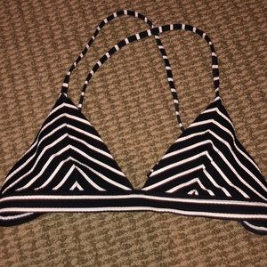 Striped bikini top